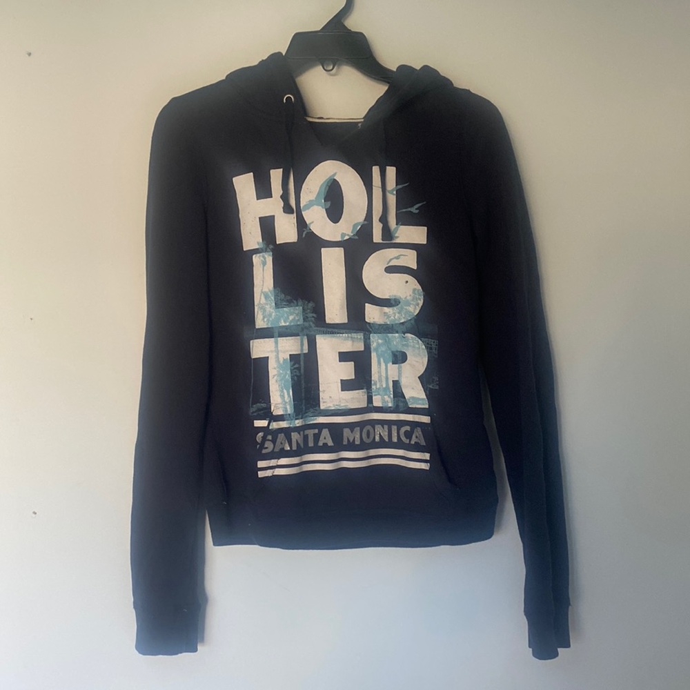 Hollister - Women's Easy Logo Graphic Blur Hoodie